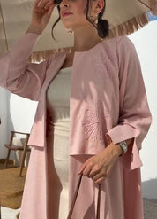 Modern Arabic Style Open Abaya – Premium Korean Nidha