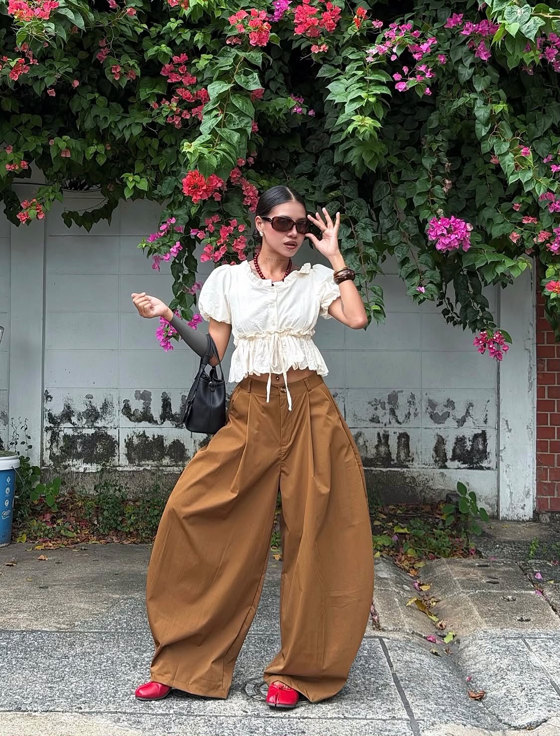 Premium Drawstring Top & Balloon Trouser Co-Ord Set