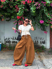 Premium Drawstring Top & Balloon Trouser Co-Ord Set