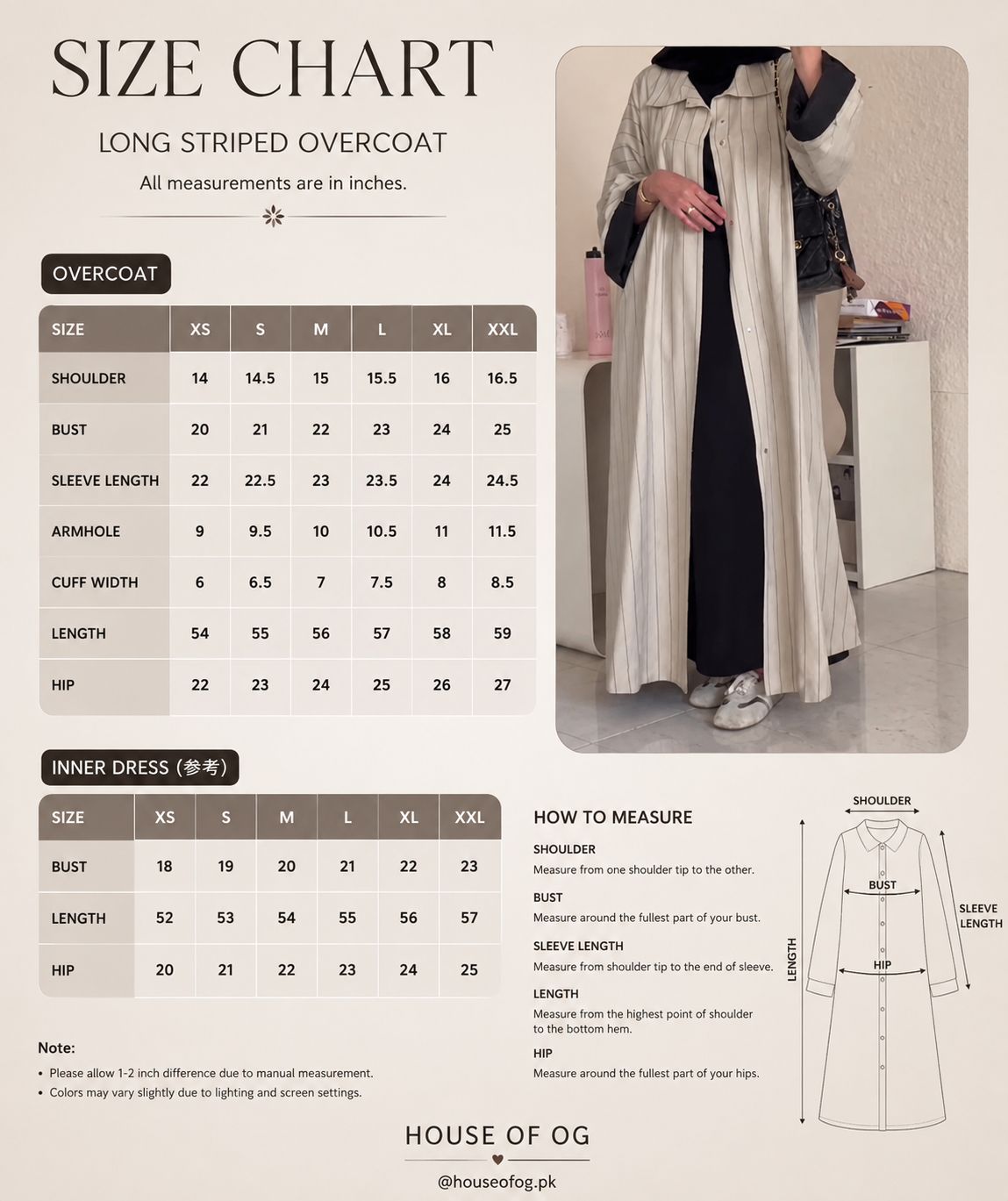 Elegant White & Black Striped Open Abaya | Long Overcoat Style