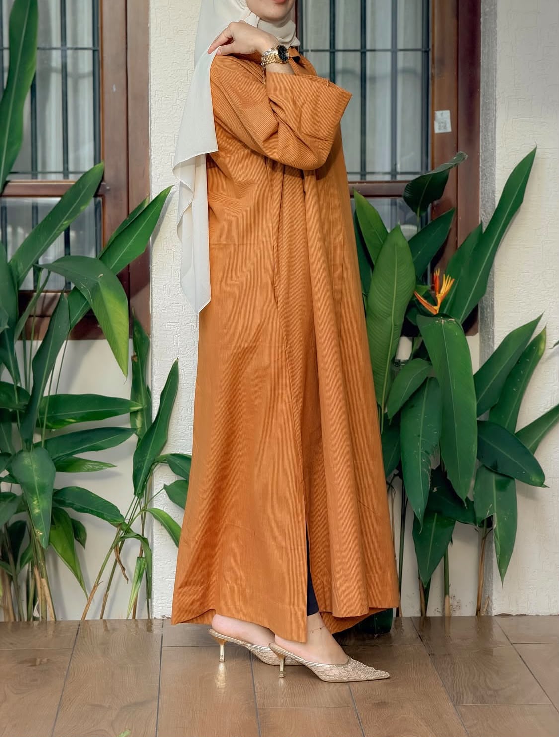 Elegant Irish Fabric Maxi Shirt for Women | House of OG