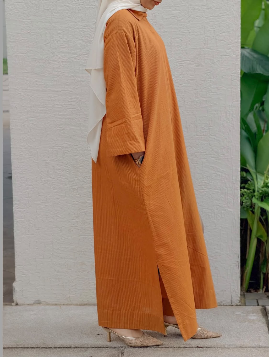 Elegant Irish Fabric Maxi Shirt for Women | House of OG