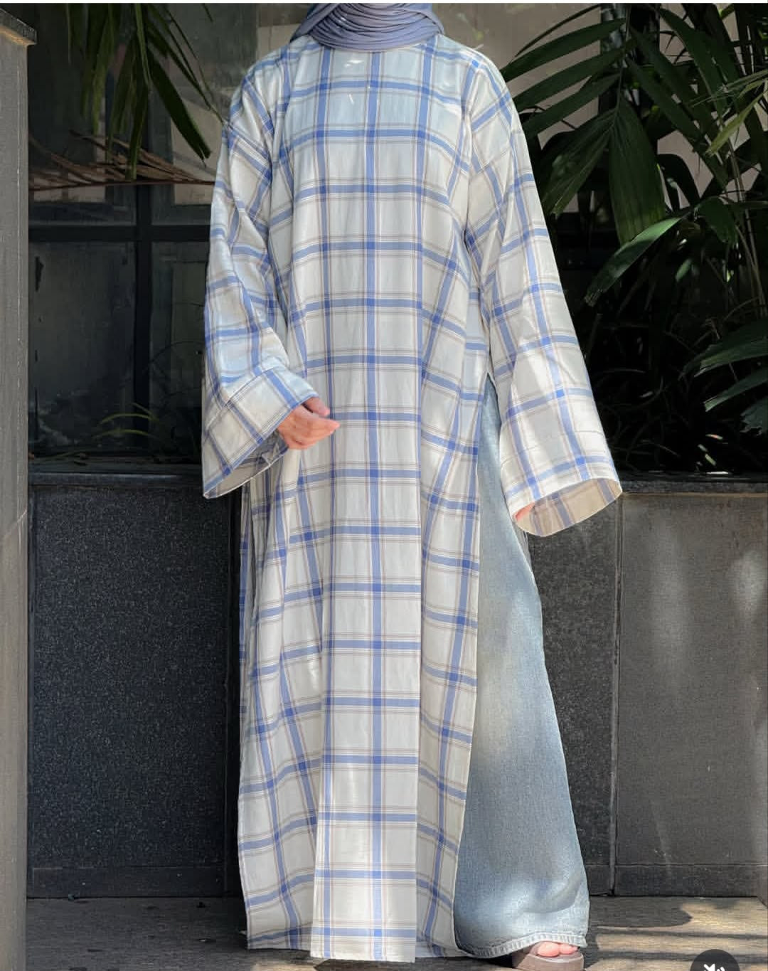 The Statement Check Long Shirt | House of OG