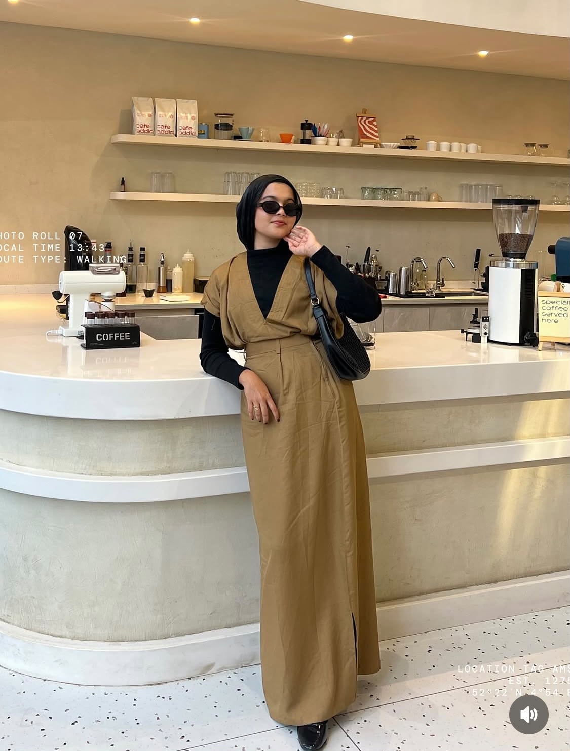 The Mocha Muse Wrap Maxi Dress | House of OG