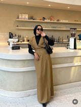 The Mocha Muse Wrap Maxi Dress | House of OG