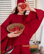 Maroon Asymmetric Co-Ord Set