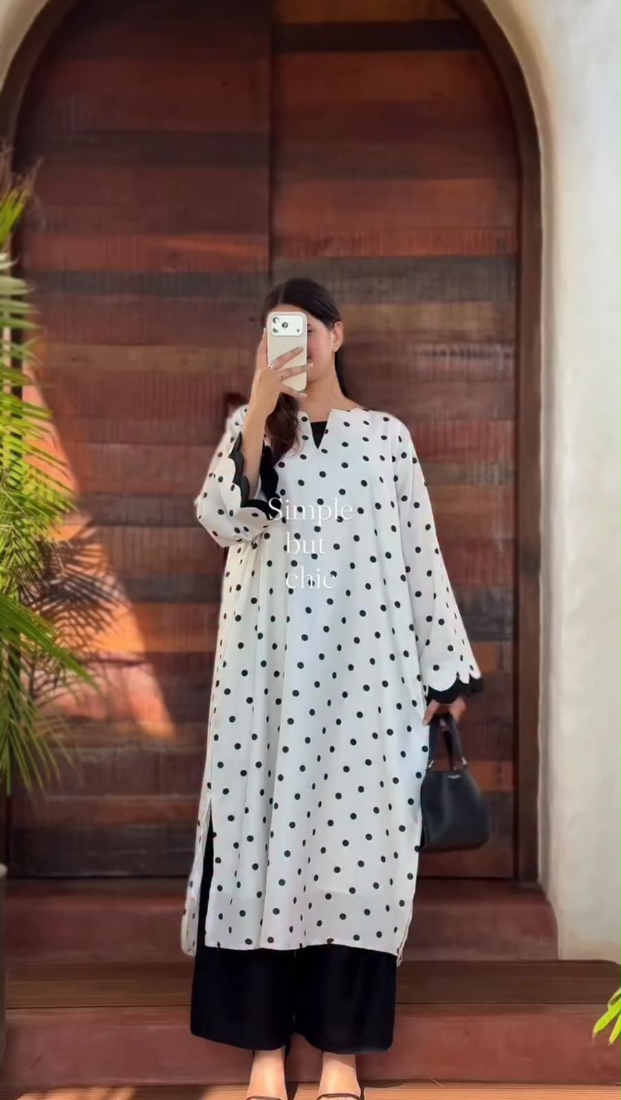 Polka Dot Shirt with Solid Trouser | 2 Piece Set