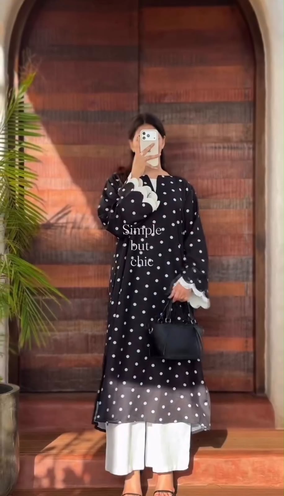 Polka Dot Shirt with Solid Trouser | 2 Piece Set