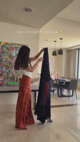 Modern Arabic Style Open Abaya – Premium Korean Nidha