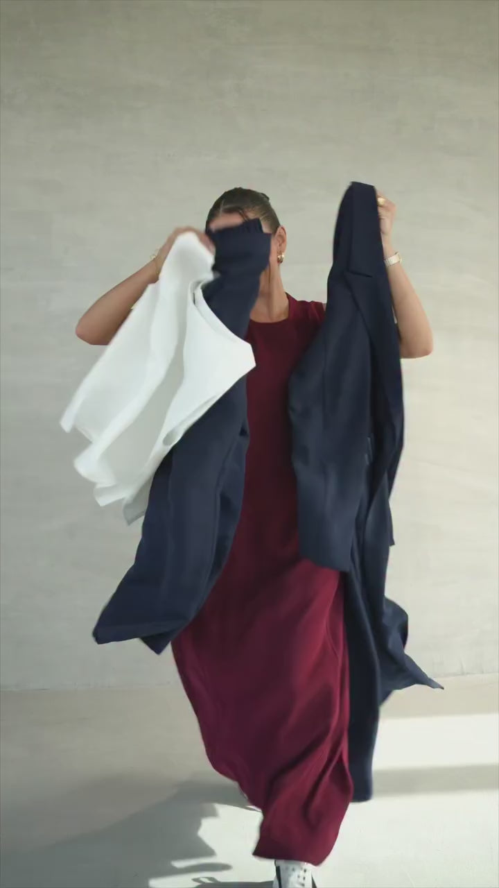 Modern Arabic Style Open Abaya – Premium Korean Nidha