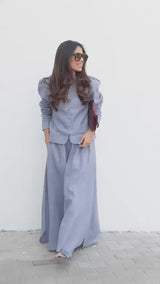 Premium Egyptian Cotton Shirt & Maxi Skirt Co-Ord Set