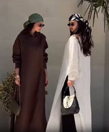 Premium Cotton Blend Maxi Shirt | Modest Maxi