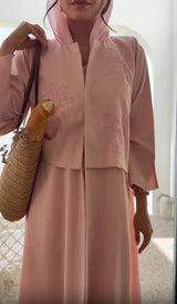 Modern Arabic Style Open Abaya – Premium Korean Nidha
