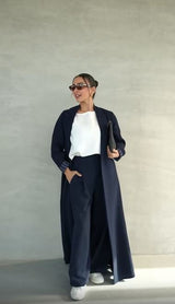 Modern Arabic Style Open Abaya – Premium Korean Nidha