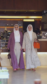 Modern Arabic Style Open Abaya – Premium Korean Nidha